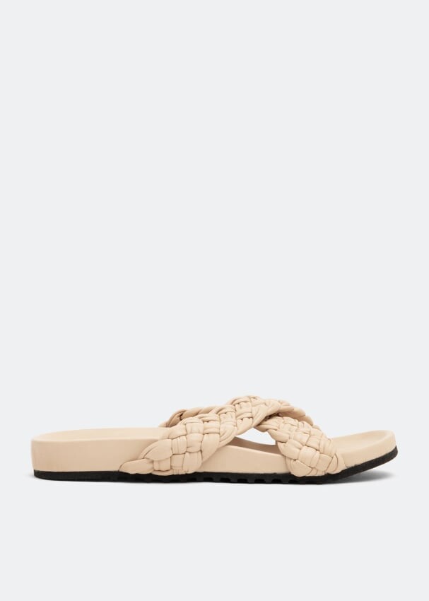 

Слиперы CECILEHOB Carvil New Cross slippers, бежевый