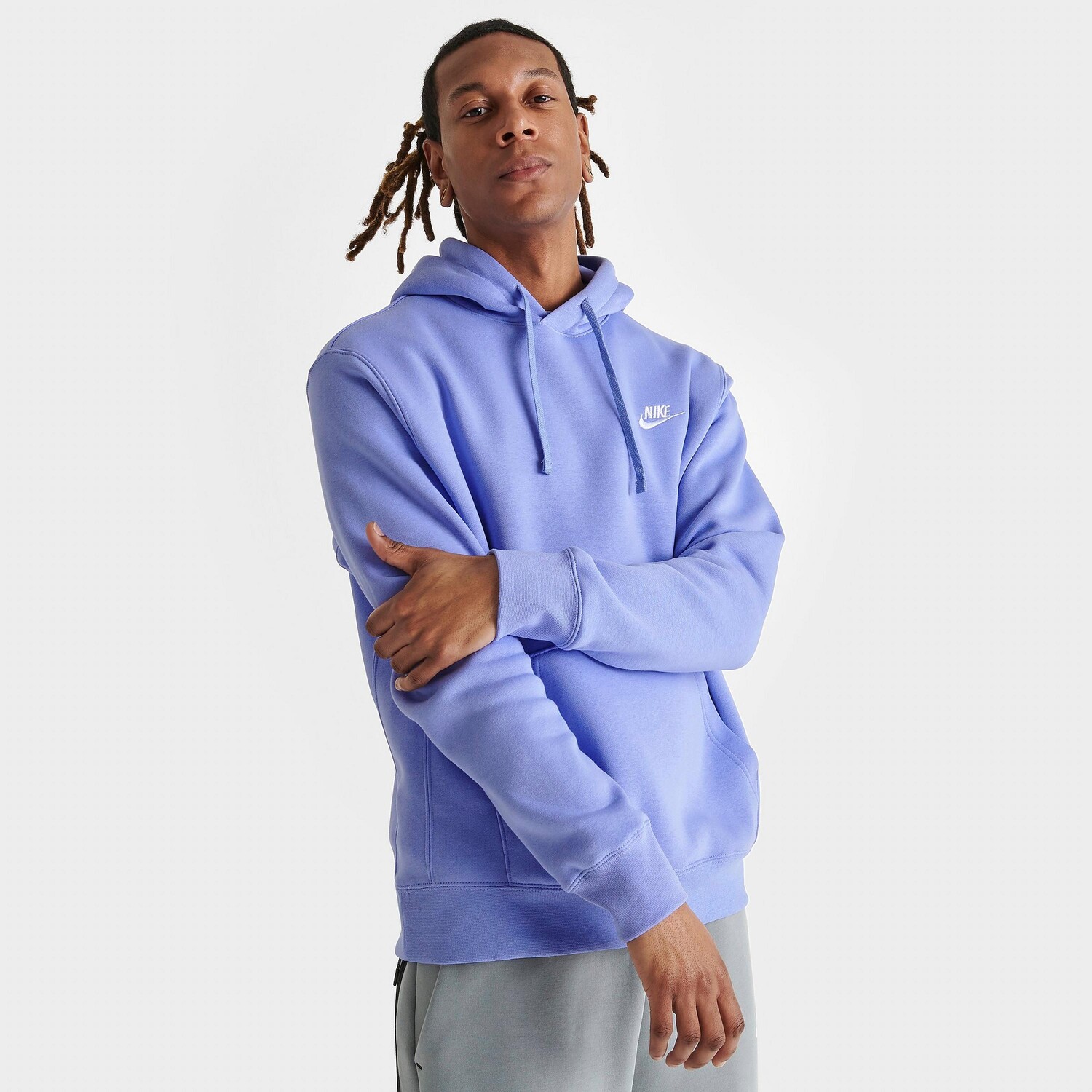 

Худи с флисовой вышивкой Nike Sportswear Club, фиолетовый