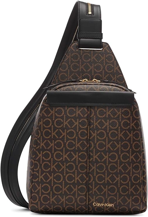 Женский рюкзак-трансформер Myra Calvin Klein, коричневый/хаки/черный цена и фото