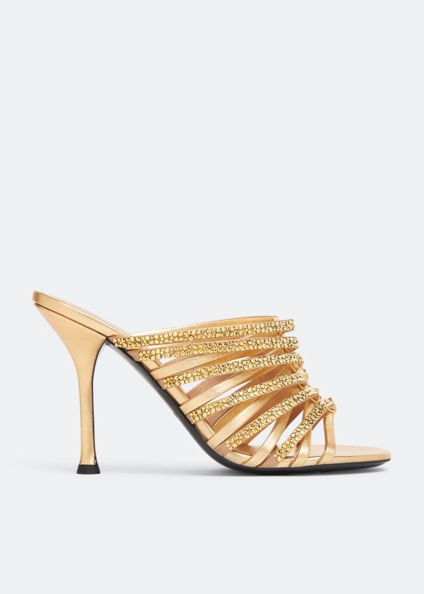 

Сандалии VALENTINO GARAVANI Rockstud strappy sandals, золотой