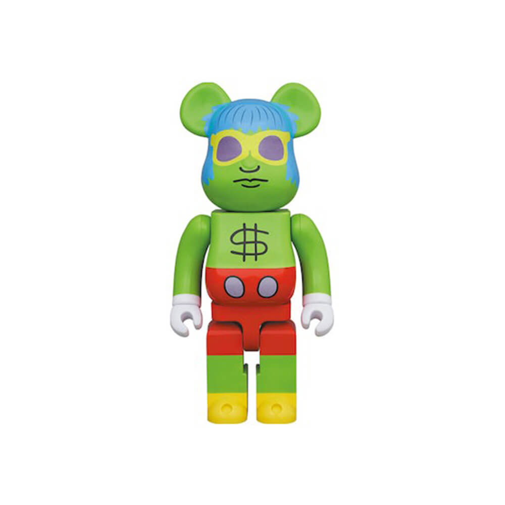 Фигурка Bearbrick Keith Haring Andy Mouse 1000%, зеленый фигура bearbrick medicom toy the new batman adventures batgirl 400% and 100%