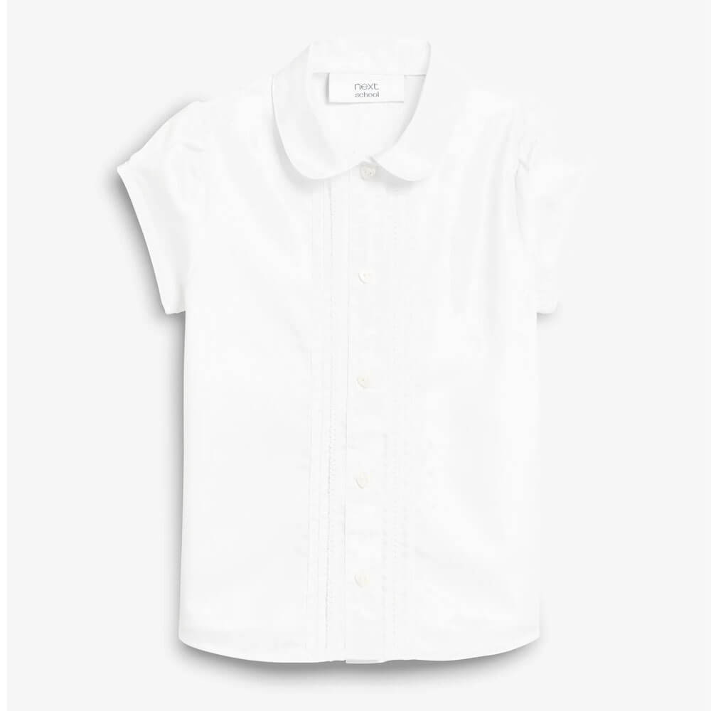 Рубашка для девочки Next, белый мужская гавайская рубашка с принтом кокосового дерева однобортная пляжная рубашка с отложным воротником и короткими рукавами модная мужс
