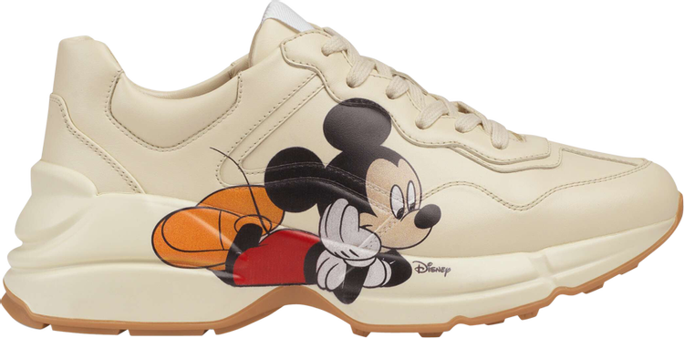 Кроссовки Disney x Gucci Wmns Rhyton Mickey Mouse, белый - фото