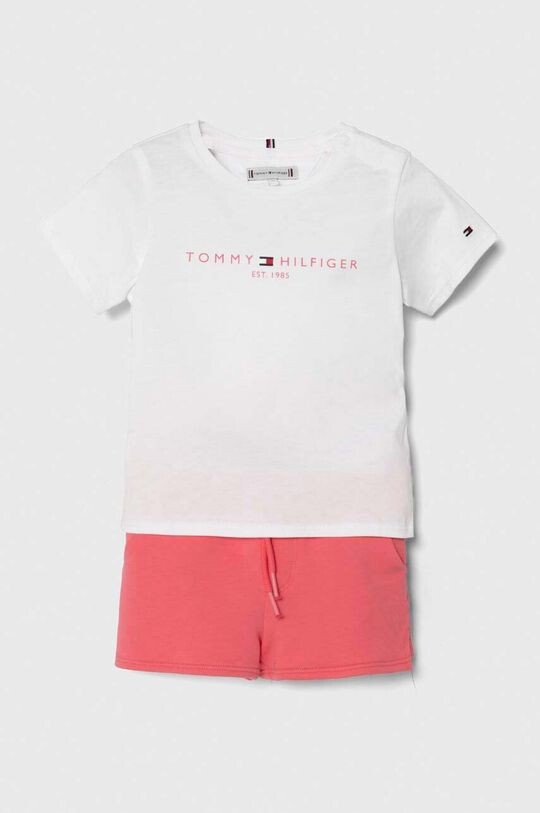

Хлопковый костюм для новорожденных Tommy Hilfiger, розовый