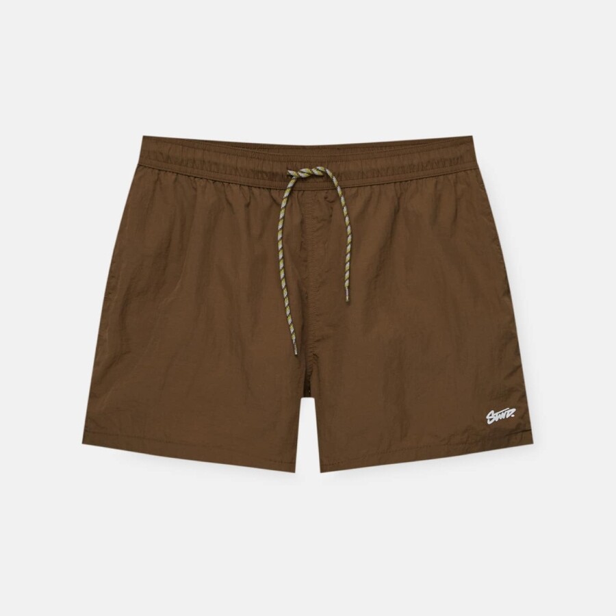 

Шорты для плавания Pull&Bear Basic, коричневый