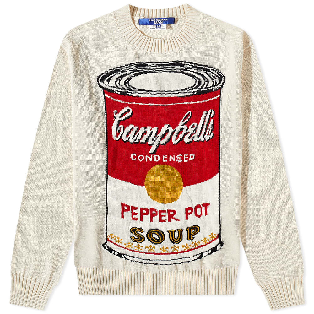 

Джемпер Junya Watanabe MAN x Warhol Campbell's Soup Crew Knit