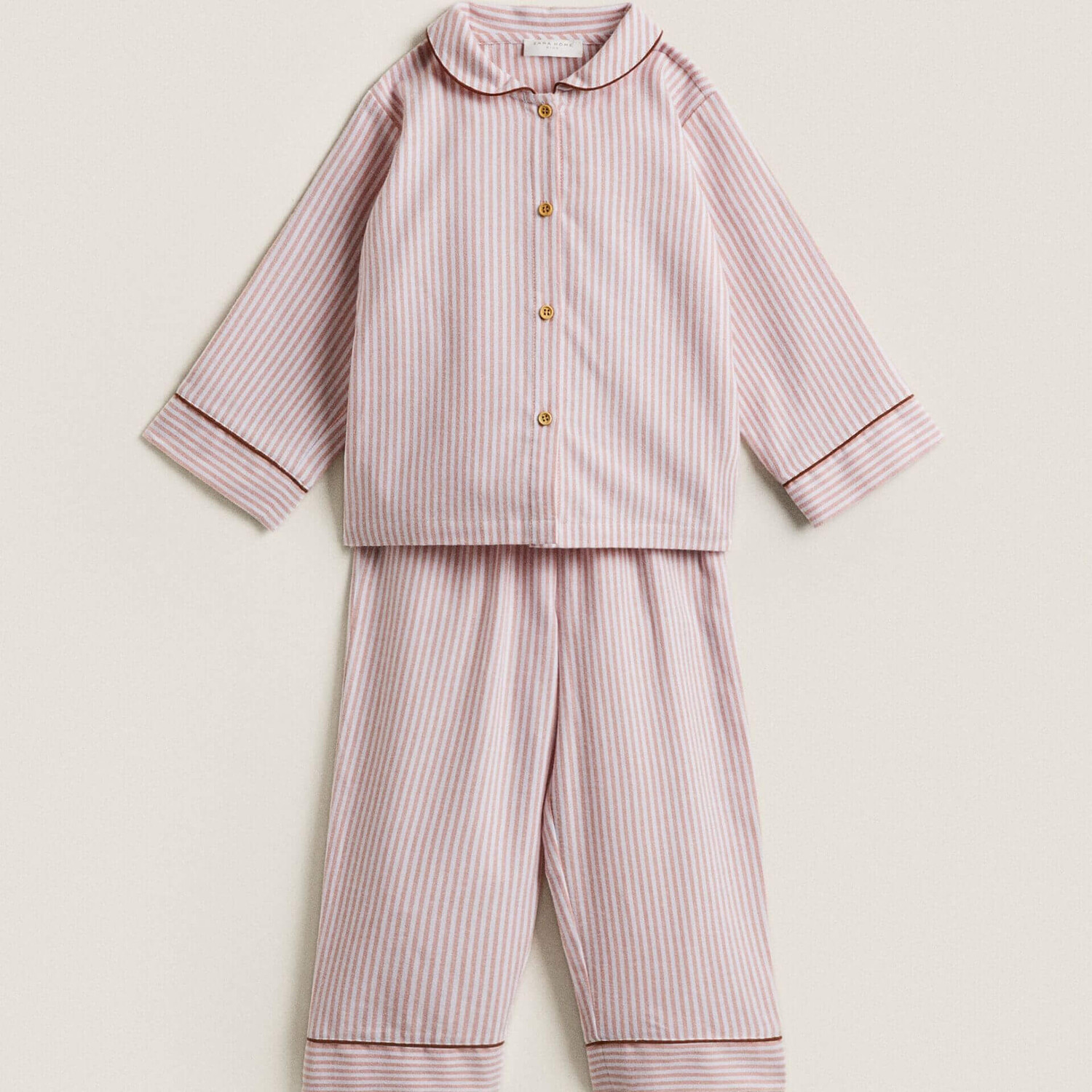 

Пижама Zara Home Striped Flannel, красный/белый