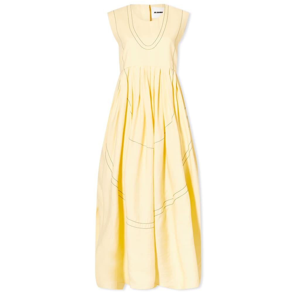 

Платье Jil Sander Technical Twisted Viscose And Silk Dress