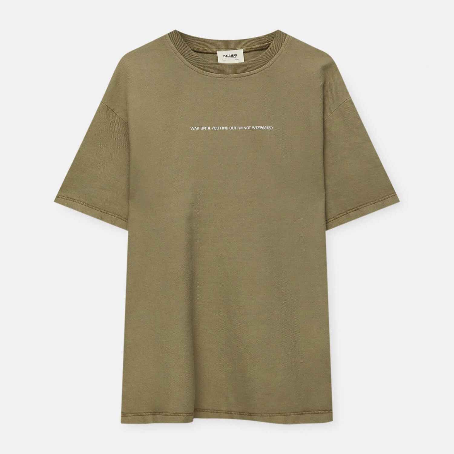 

Футболка Pull&Bear Short Sleeve, хаки