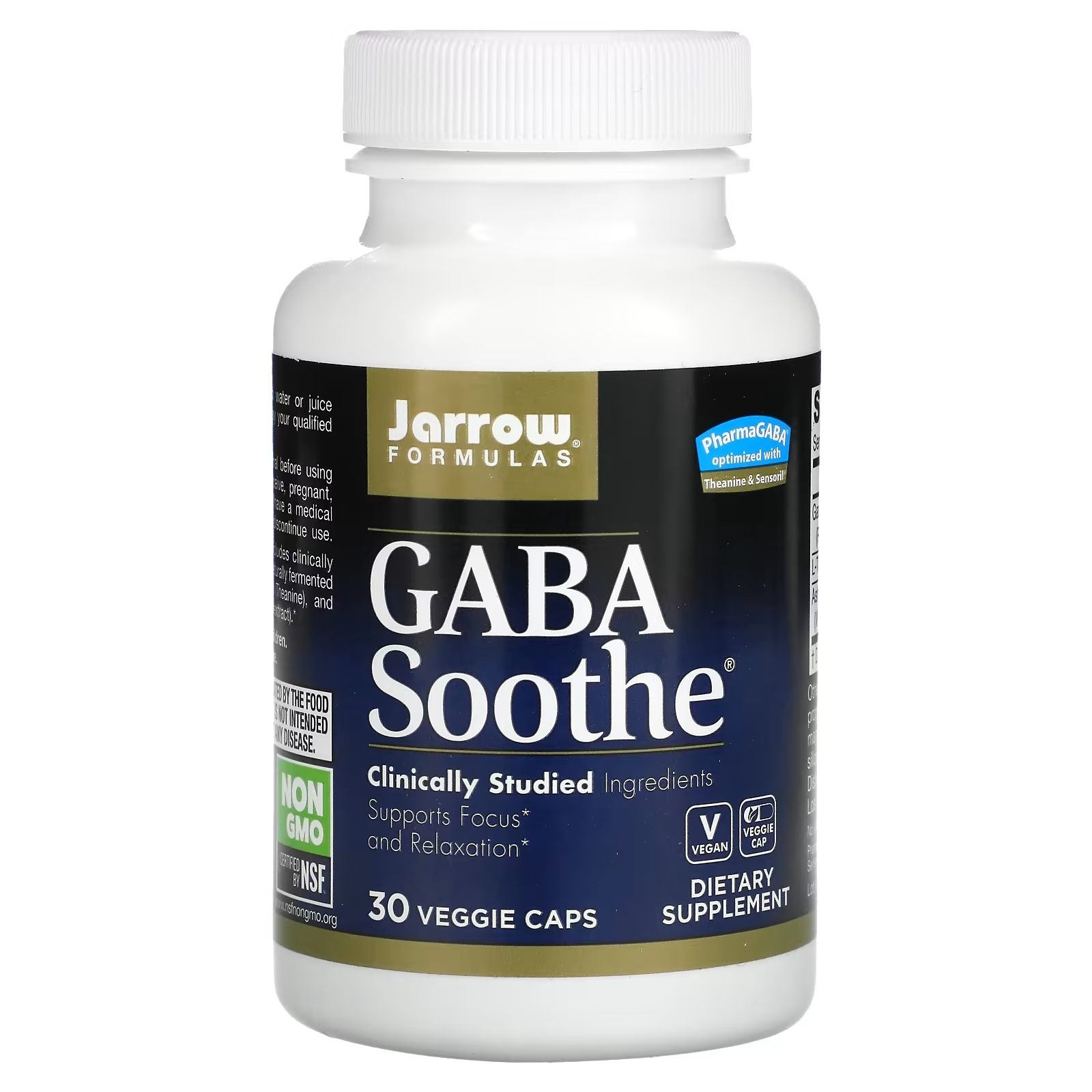 Пищевая Добавка Jarrow Formulas GABA Soothe, 30 капсул