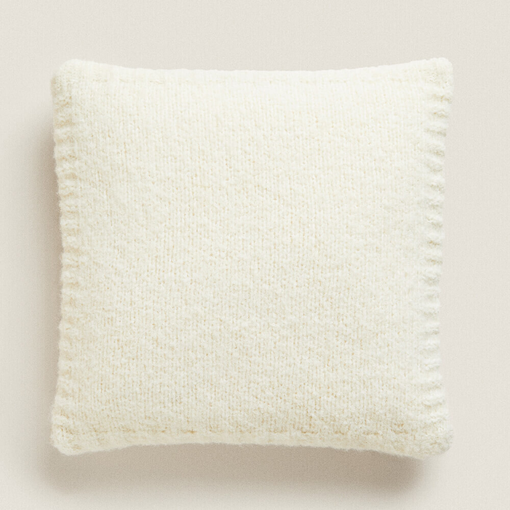 

Чехол для подушки Zara Home Bouclé Wool Blend, экрю