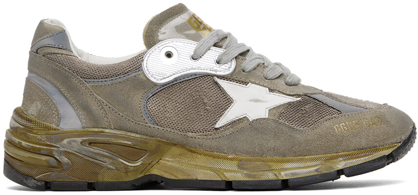 

Серо-коричневые кроссовки Dad-Star Golden Goose