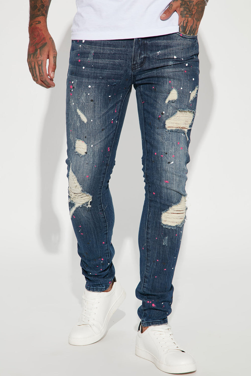 

Джинсы скинни Fashion Nova AARON, синий