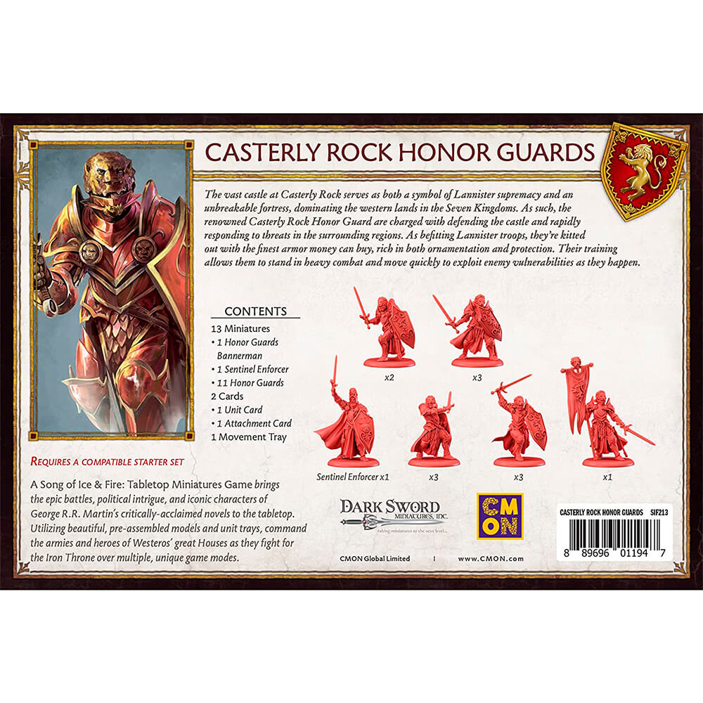 Дополнительный набор к CMON A Song of Ice and Fire Tabletop Miniatures  Game, Casterly Rock Honor Guards – купить из-за границы через сервис  «CDEK.Shopping»