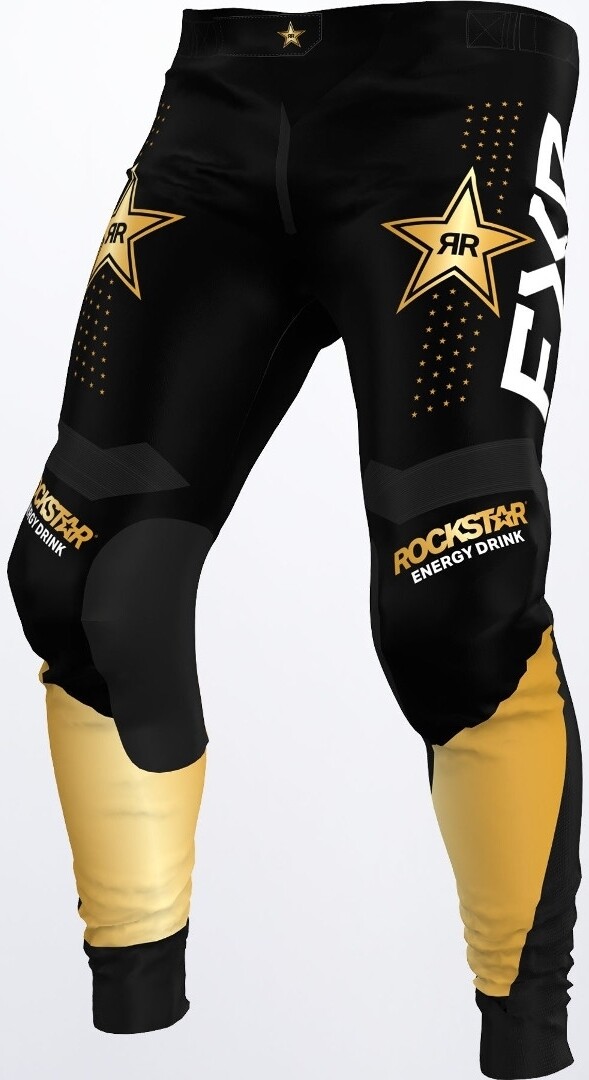 

Брюки FXR Podium Rockstar для мотокросса, черный/золотой