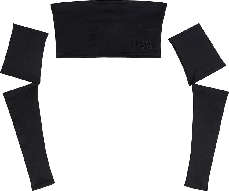 

Топ MM6 Maison Margiela Top 'Black', черный