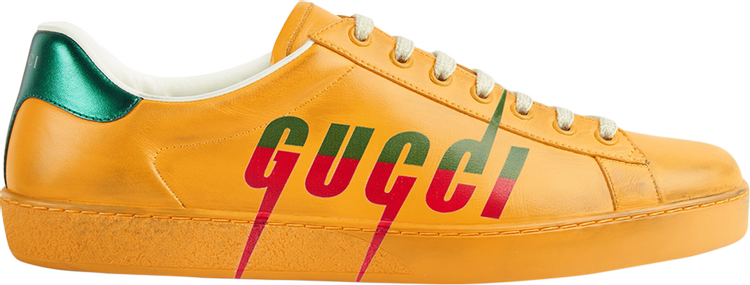 Кроссовки Gucci Ace Gucci Blade - Distressed Yellow, желтый - фото