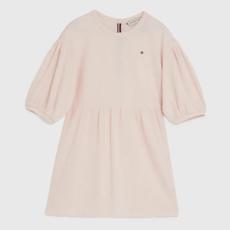 Платье Tommy Hilfiger Kids' Puff Sleeve, розовый