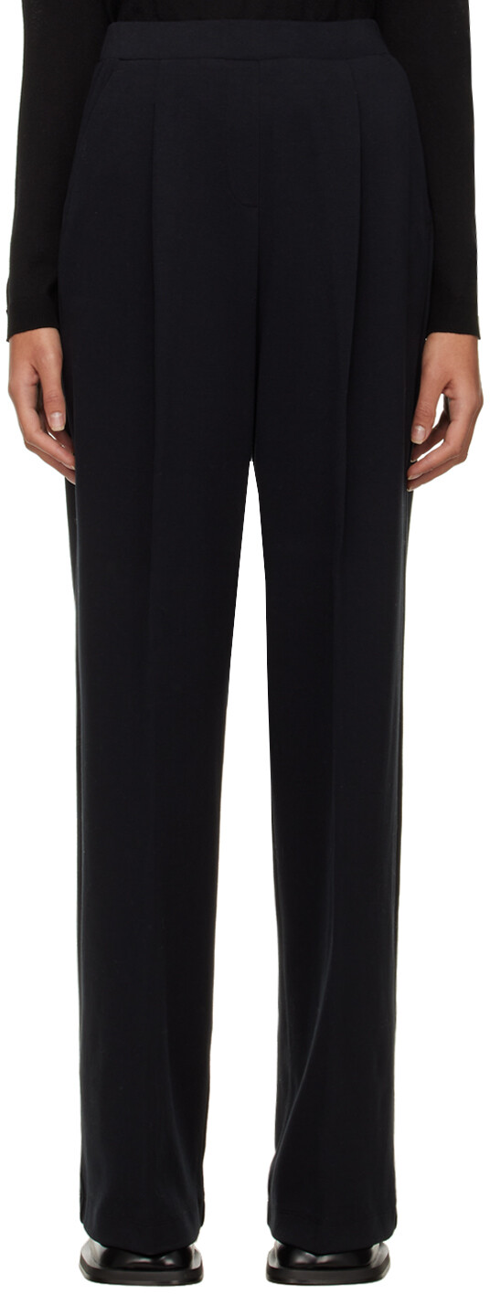 

Черные брюки с обларом Max Mara Leisure, Черный