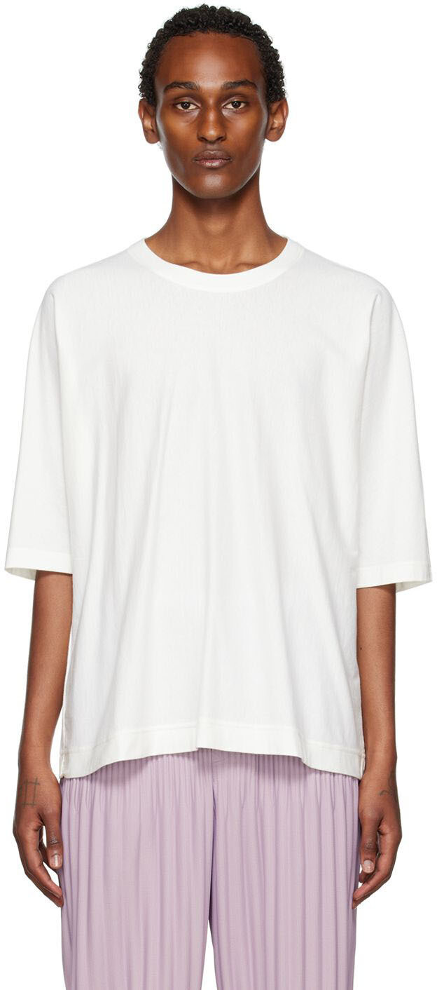 

Базовая футболка Off-White Release-T Homme Plissé Issey Miyake, Серый