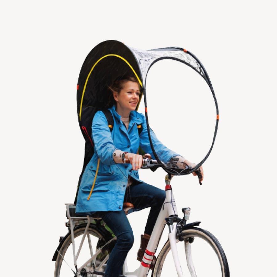 цена Велосипедная защита от дождя, которая заменяет одежду от дождя (дождевик-пончо от дождя). BUB-UP, черный / желтый / желтый