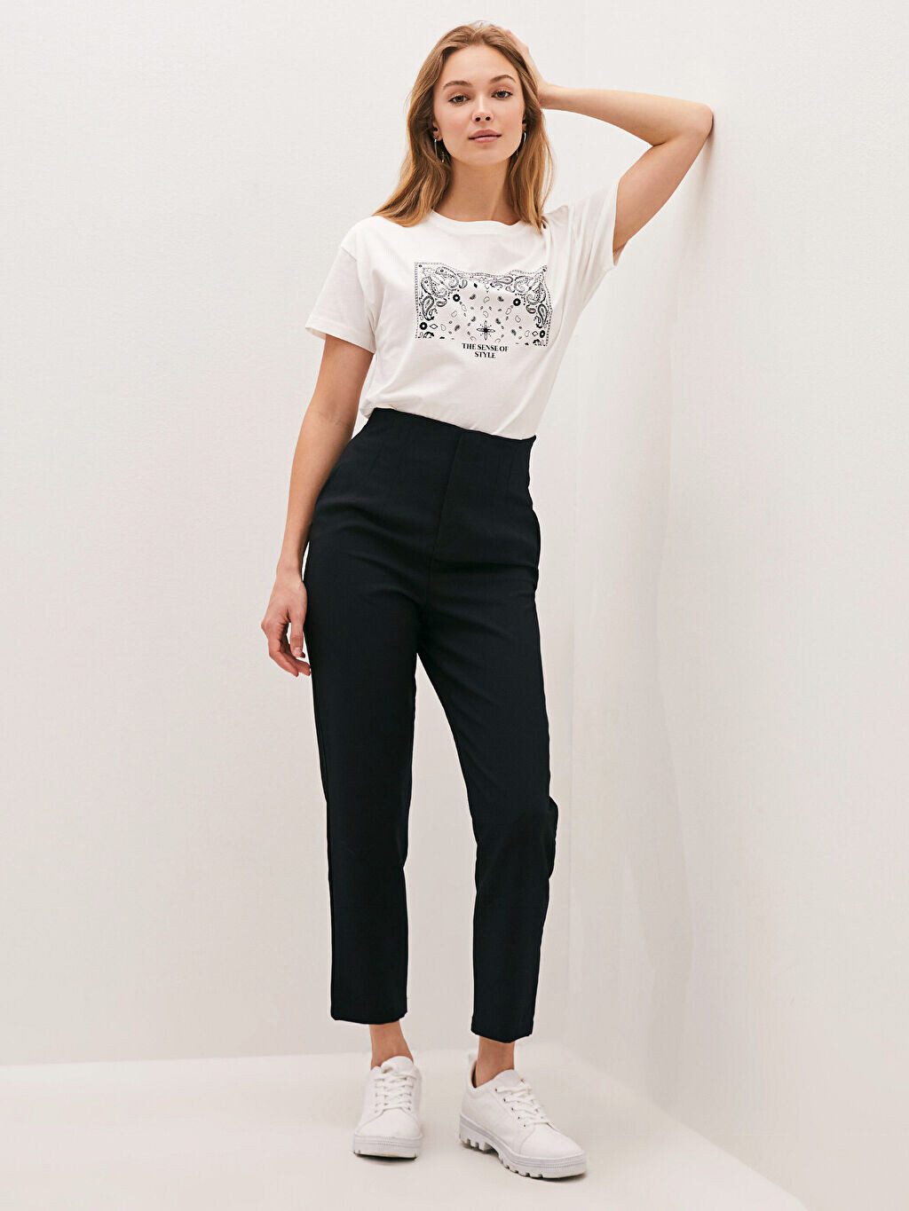 

Брюки-морковки до щиколотки LCW Casual
