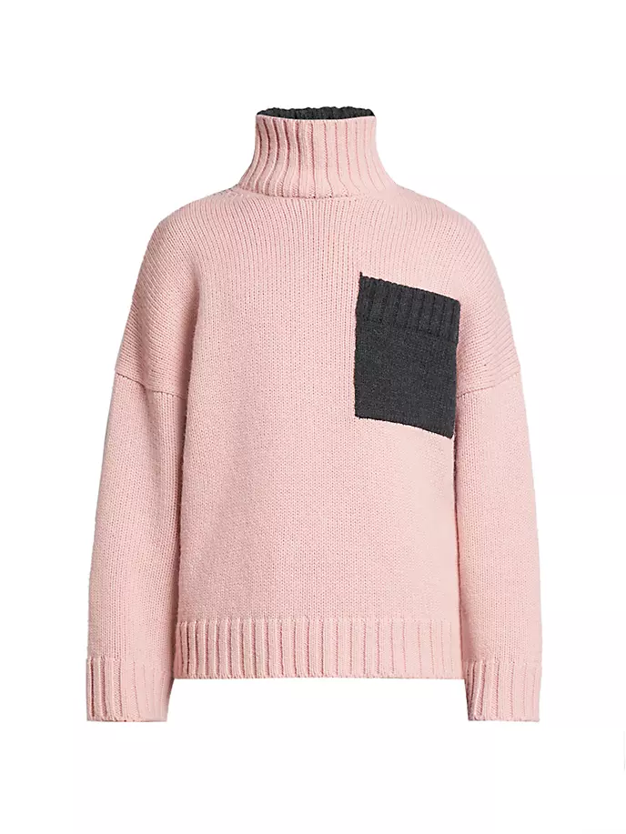

Свитер с контрастными накладными карманами Jw Anderson, серый