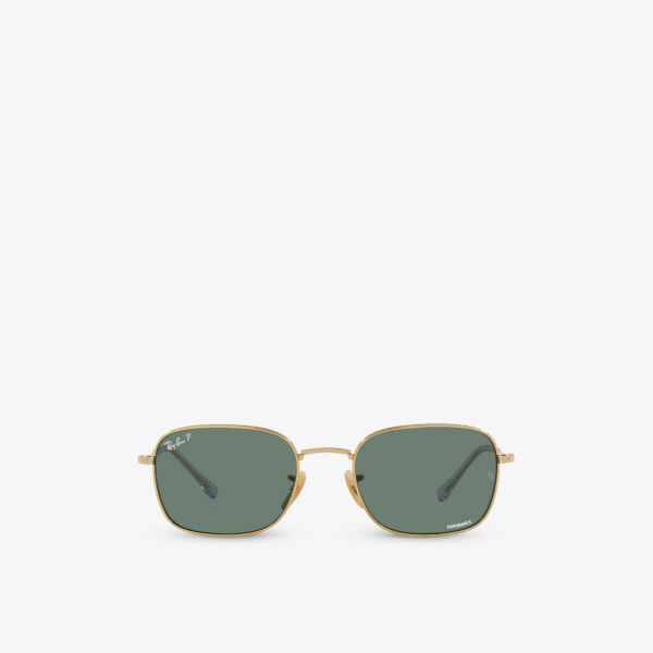 

RB3706 солнцезащитные очки в металлической оправе-подушке Ray-Ban, желтый