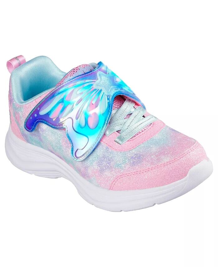 

Слипоны для маленьких девочек: Glimmer Kicks — повседневные кроссовки Fairy Chaser от Finish Line Skechers, бежевый