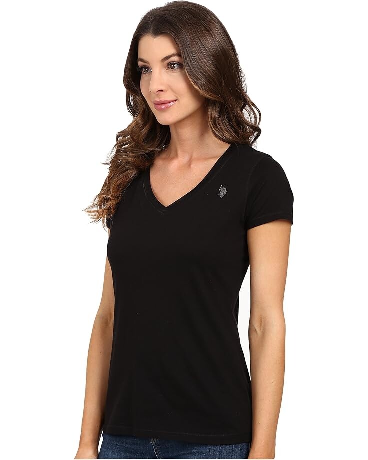 

Футболка U.S. POLO ASSN. Iconic V-Neck Tee, цвет Anthracite