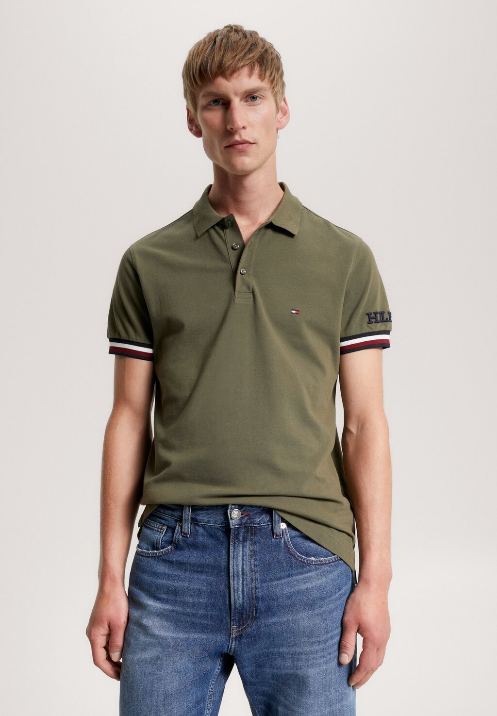 

Рубашка-поло MONOTYPE Tommy Hilfiger, зеленый