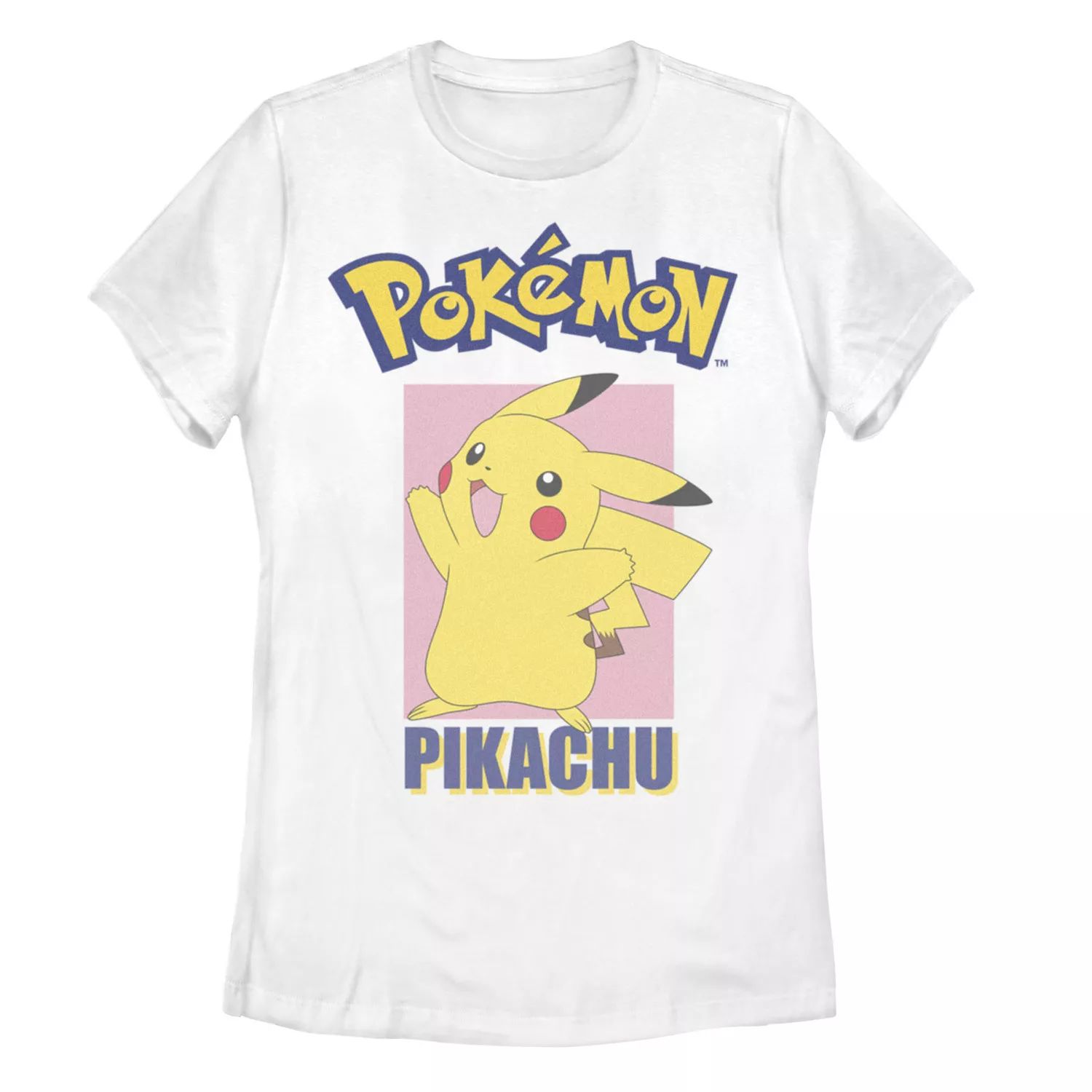 Детская футболка с графическим рисунком Pokemon Pikachu Pose Pose Licensed Character
