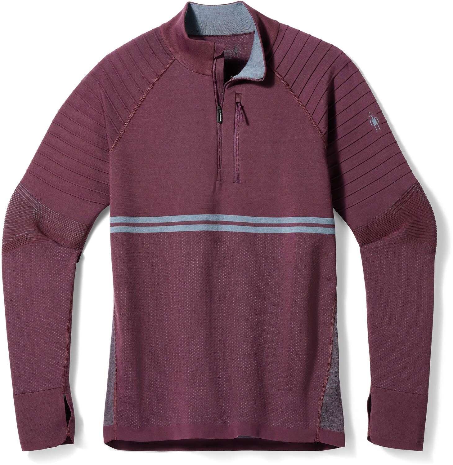 

Пуловер Intraknit Merino Tech с молнией в четверть, мужской Smartwool, фиолетовый