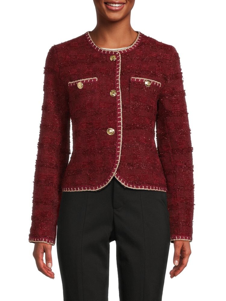

Твидовый пиджак Wdny, цвет Cranberry Tweed