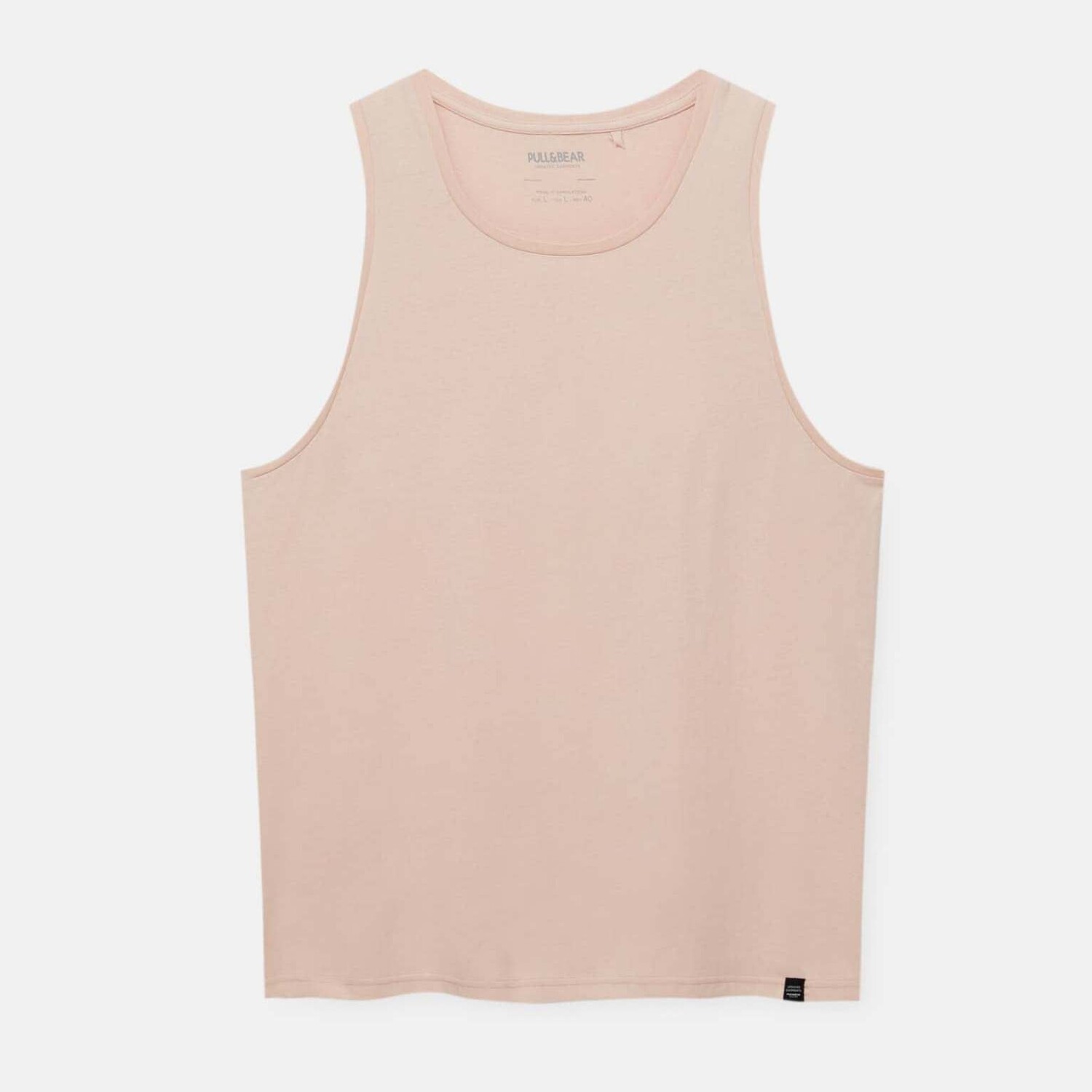 

Майка Pull&Bear Basic Tank, светло-розовый