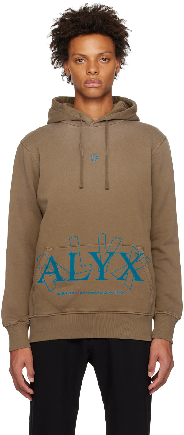 

Коричневая толстовка с капюшоном 2X 1017 ALYX 9SM, Коричневый, Коричневая толстовка с капюшоном 2X 1017 ALYX 9SM
