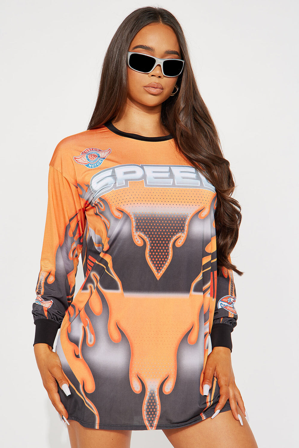 

Мини платье Fashion Nova YD1561N, оранжевый