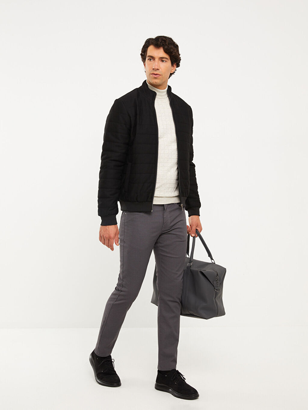 

Мужские брюки Slim Fit LCWAIKIKI Classic, Серый