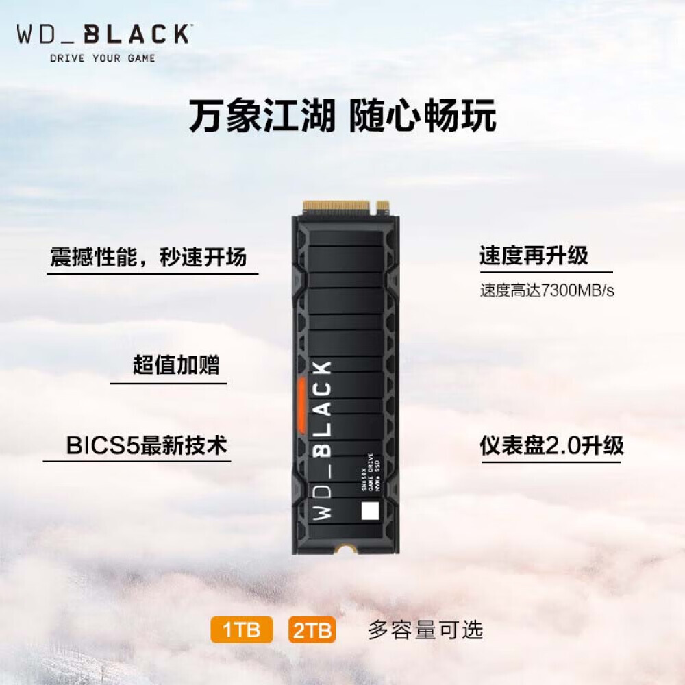 

SSD-накопитель Western Digital Black SN850X RGB Cool Edition 1T