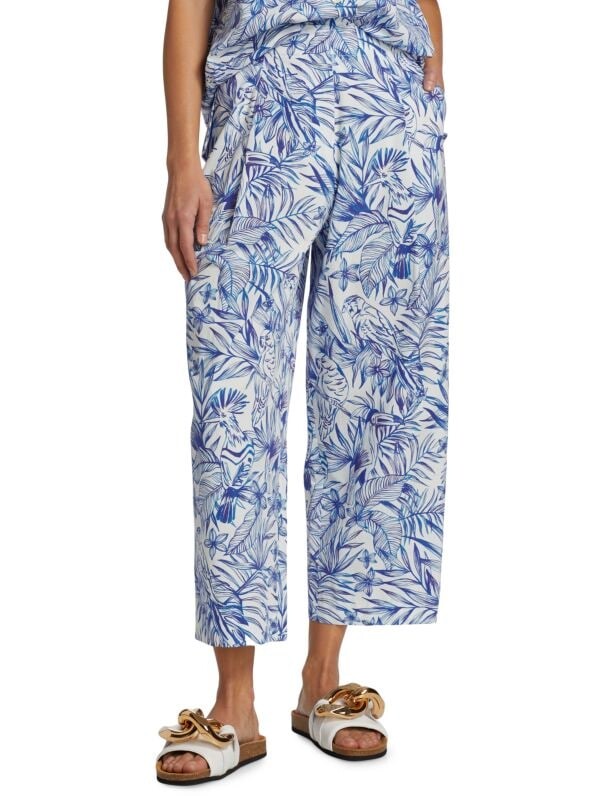 

Укороченные брюки toile bird Rosetta Getty , голубой , белый