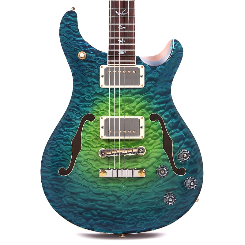 

PRS Private Stock McCarty 594 Hollowbody II из стеганого клена Laguna Glow с накладкой из мадагаскарского палисандра (серийный номер 0355384)