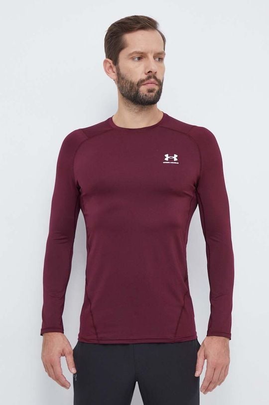 

Тренировочный с длинным рукавом Under Armour, бордовый