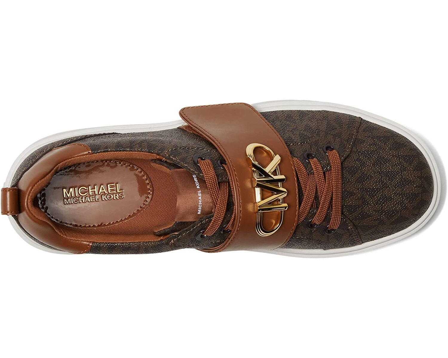 

Кроссовки Emmett Strap Lace-Up MICHAEL Michael Kors, коричневый