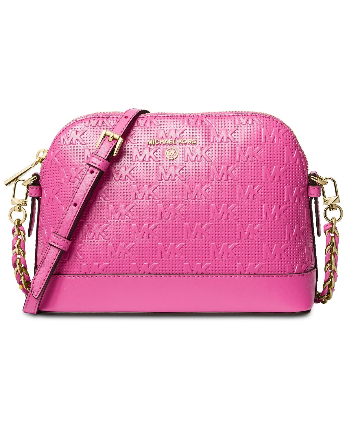 

Фирменная подвеска jet set с большим куполом через плечо Michael Kors, вишневый
