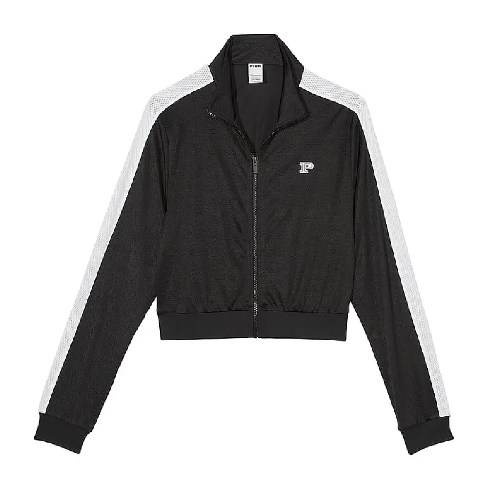 

Толстовка Victoria's Secret Pink Mesh Tech Full-zip, черный