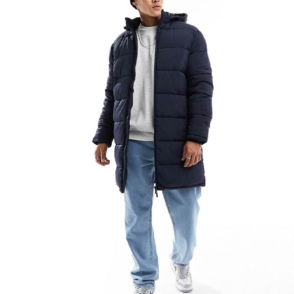 

Куртка Selected Homme Longline Puffer, темно-синий
