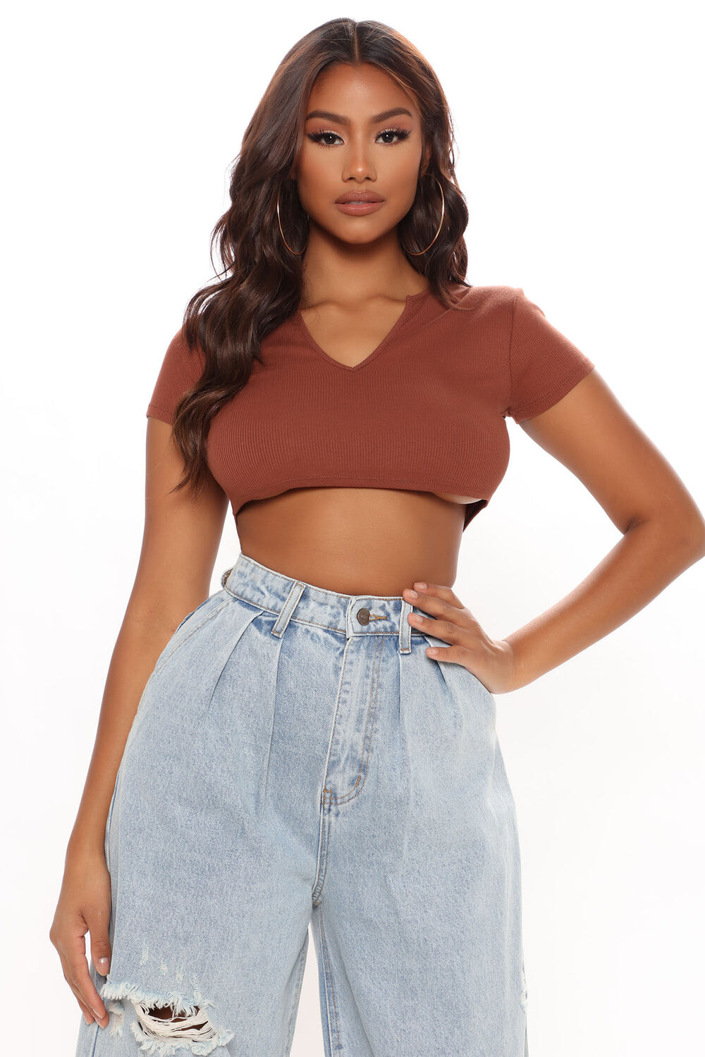 

Топ Fashion Nova RT43844, шоколад