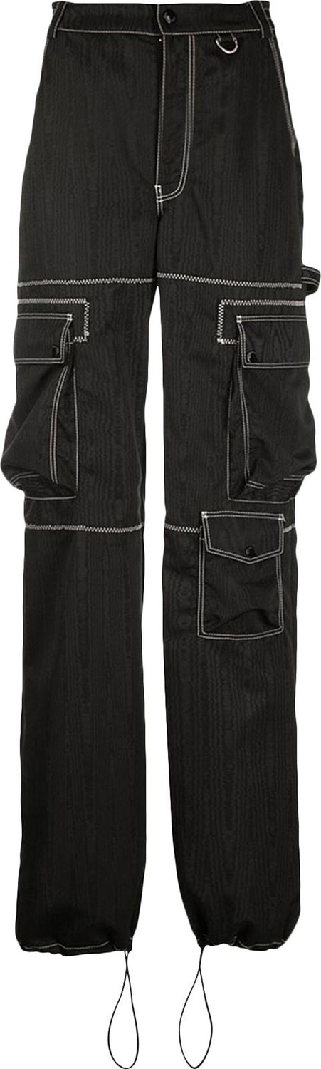 

Брюки Marine Serre Moire Cargo Pant Black, черный