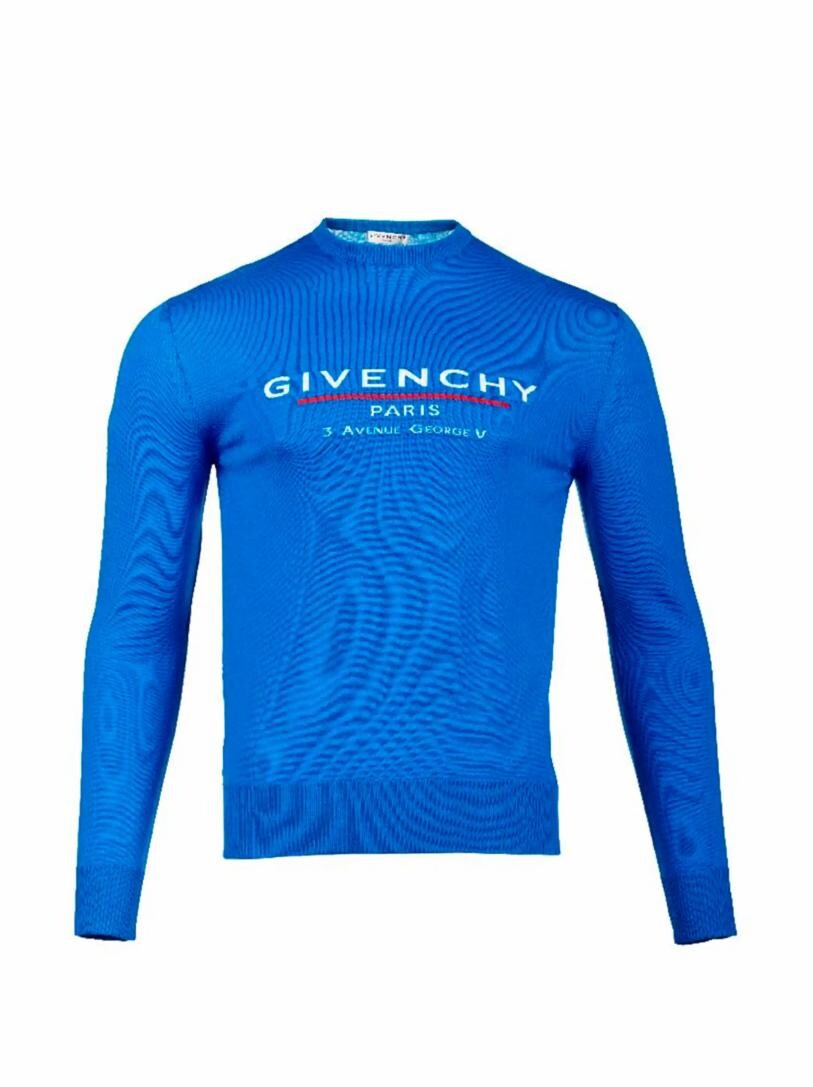 

Шерстяной джемпер с логотипом Givenchy, Синий