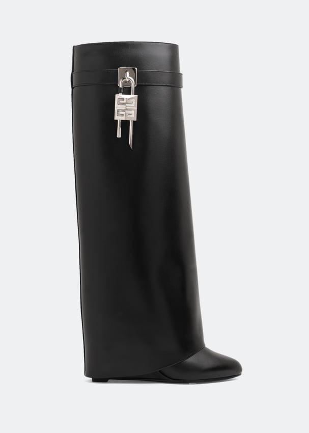 Ботинки GIVENCHY Shark Lock pant boots, черный ботинки givenchy g lock platform ankle цвет walnut brown